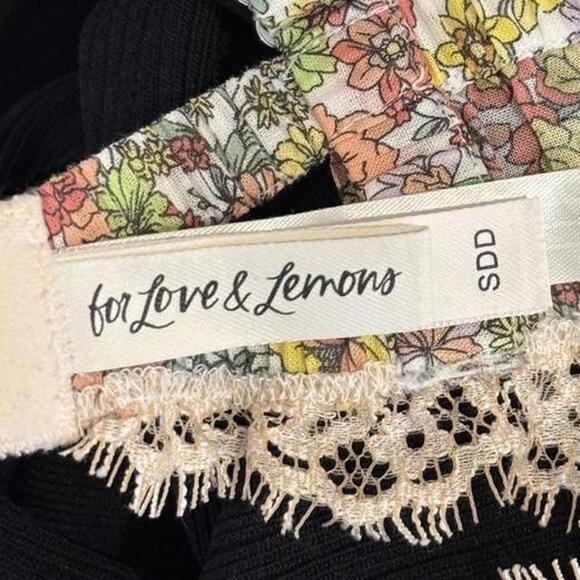 For Love & Lemons multicoloured floral lace bralette Size S - Picture 5 of 5